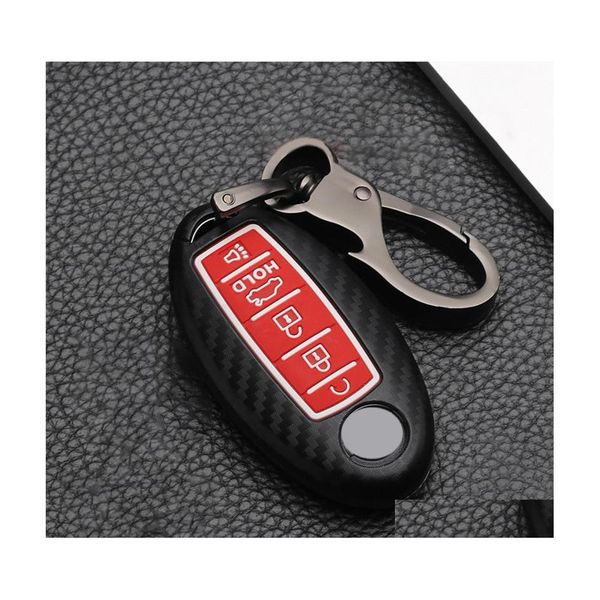 Car Key 5 Button Sile Case per Nissan Rouge Maxima Altima Sentra Murano Qashqai Er Keyless Remote Fob Shell Skin Holder Drop Deliver Dhxlp