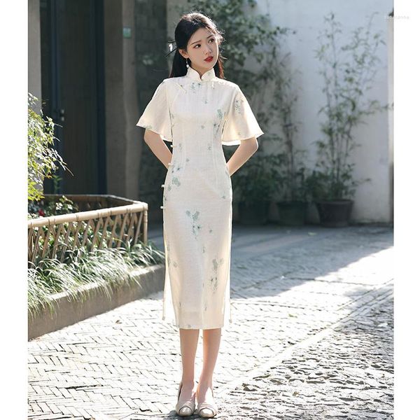 Ethnische Kleidung Traditionelles Chinesisches Nationalkleid Qipao Sommer Elegante Mode Wind Spitze Süßes Mädchen Tragen Rock In Dai