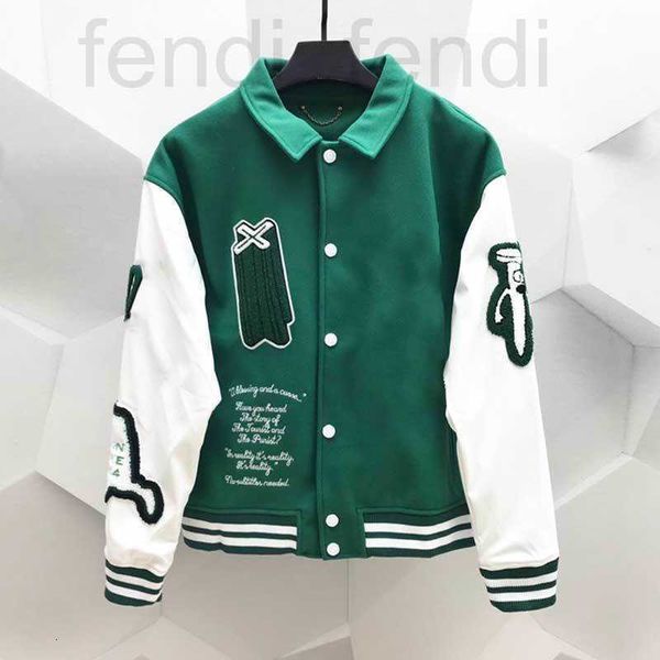 Herrenjacken luxurytops Männer Stickerei Unisex Mode Übergroße Hip Hop Varsity Baseballjacke Lederärmel Hi Street Loose Fit Letterman Coat Oberbekleidung