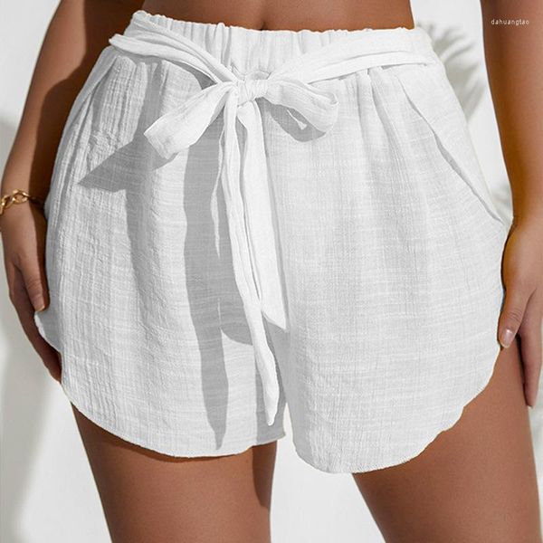 Damen Bademode Frauen Bandage Schwarz Vertuschung Shorts Strand Bikini Wraps Kurzer Rock Spitze Schals Für