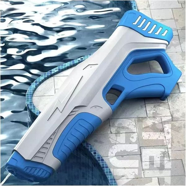 Gioco con la sabbia Divertimento con l'acqua UNGH Pistola ad acqua Induzione automatica Assorbimento d'acqua Estate Pistola ad acqua ad alta tecnologia Burst elettrica Spiaggia Giocattoli per la lotta all'aperto con l'acqua Regalo 230509