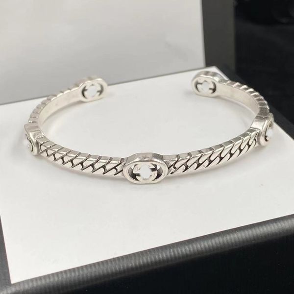 Gioielli da regalo per feste da donna, con lettera G e fascino, bracciale alla moda, catena di design di lusso