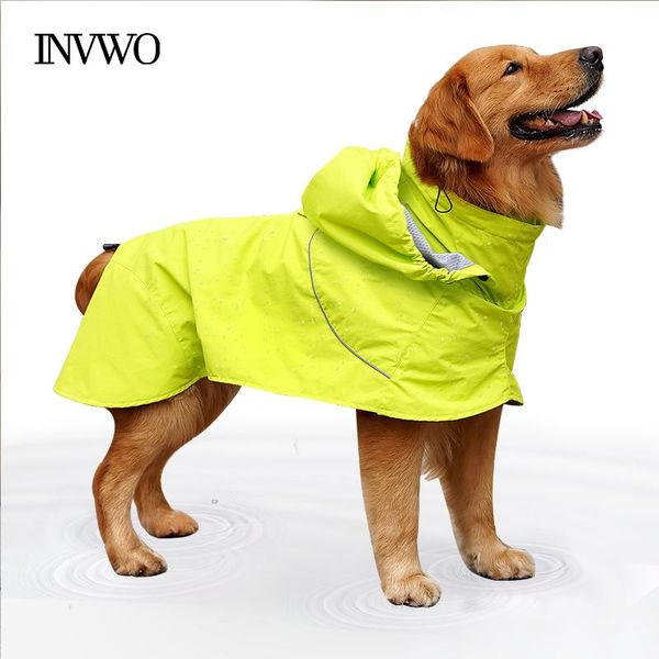 Impermeabile invwo pet nylon impermeabile poncho piovoso giorni per cane disponibile in tutte le stagioni regolabili e riflettenti impermeabili xsxxl dimensioni