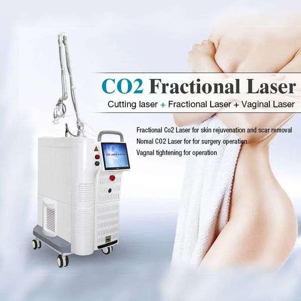 Macchina laser CO2 frazionata professionale Rafforzamento vaginale Rimozione cicatrice Rimozione segni di stiramento Trattamento antirughe Attrezzatura per il resurfacing della pelle