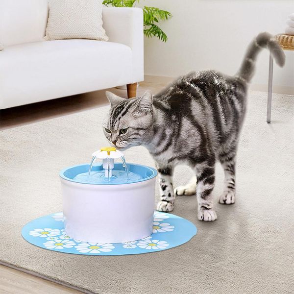 Suprimentos automático gato fonte de água bebedor 1.6l auto pet gatos bebedouros tigela cão filhote de cachorro dispensador suprimentos para animais de estimação tigelas internas