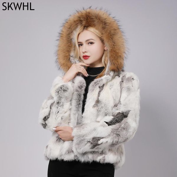 Меховой бренд, Лидер продаж, женское пальто из натурального кроличьего меха, женская зимняя теплая куртка из натурального кроличьего меха, натуральный цвет, пальто из натурального кроличьего меха
