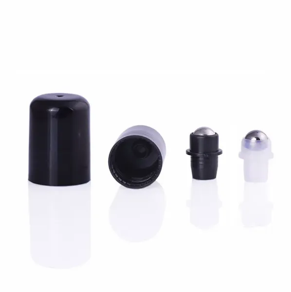 1000 Stück 18 mm Ätherisches Öl Roller Stahlperlen Kugel Plug Einsätze für 10 und 15 ml Flaschen mit ätherischen Ölen. Auslaufsichere Roller Tops mit Deckel tragbar