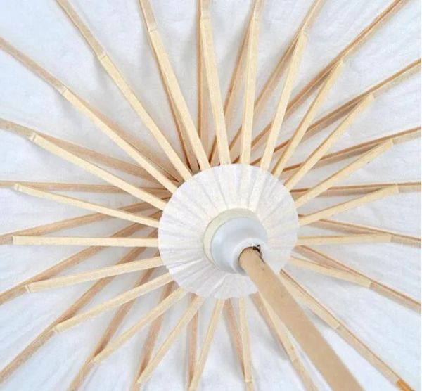 Parasols de casamento de noiva guarda -chuvas de papel branco mini guarda de artesanato chinês 4 diâmetro: 20,30,40,60 cm