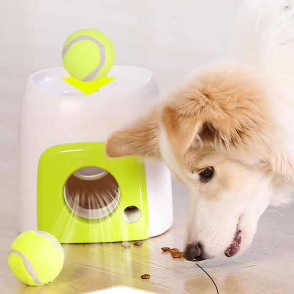 Füttern Hund Interaktives Spielzeug Haustier Tennisball Werfen Fetch Maschine Katzen Lebensmittel Abgabe Belohnung Spiel Training Tool Hund Langsam Feeder