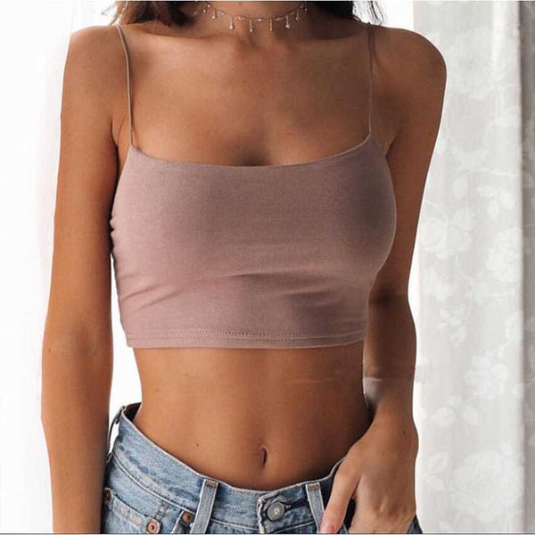 Damen Tanks Camis Sexy Tank Top Schwarz Neckholder Crop Tops Frauen Sommer Camis Rückenfreies Leibchen Mode Lässiges Tube Top Weibliche ärmellose abgeschnittene Weste Z0510