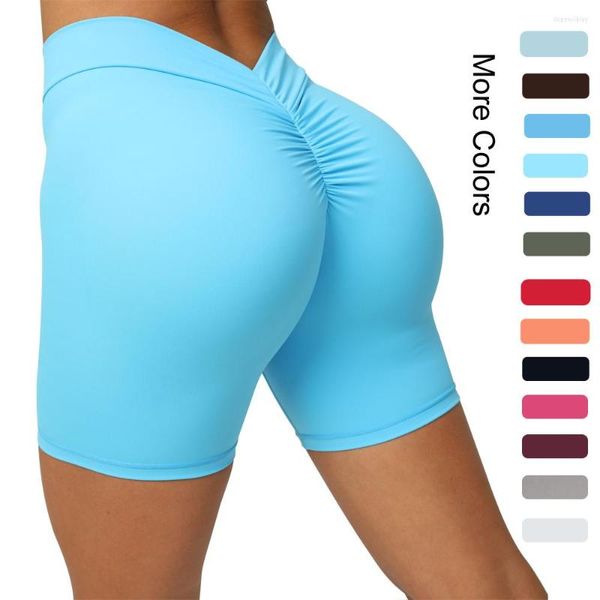 Active Shorts Damen Sport Back V Bubble Butts Keine peinliche Mittellinie Yoga GYM Übung Kurze Hose