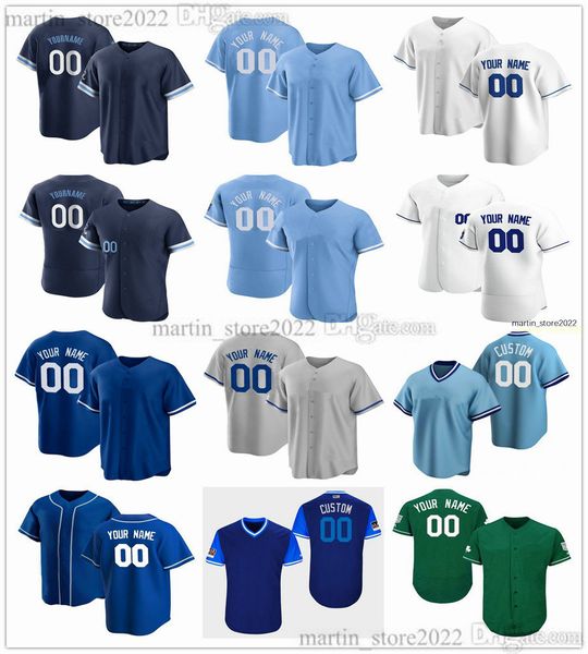 Camisas de beisebol costuradas 7 Bobby Witt Jr. 13 Salvador Perez 43 Carlos Hernandez 54 Aroldis Chapman 8 Nicky Lopez 5 George Brett 4 Alex Gordon 23 Zack Greinke Tamanho S-6XL