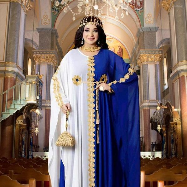 Ethnische Kleidung Afrikanische Kleider für Frauen Sommer O-Ausschnitt Polyester Plus Size langes Kleid muslimische Mode Abaya Roben