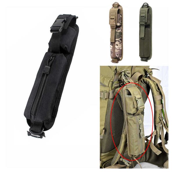 Pacote de mochila com cinta de ombro tático Sundries Bolsas para pacote de mochila Acessório Tecla de lanterna Molle Camping Outdoor Kits EDC Tools Bag P230510