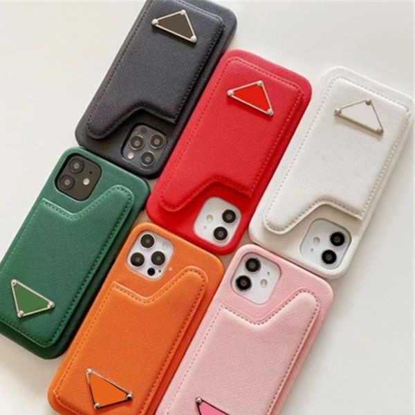 Funda para iPhone 12 Mini SE Fundas para teléfonos de diseño para Apple 14 13 11 Pro Max XS XR 8 7 Plus Fundas traseras de cuero de PU de lujo para móviles Titulares de tarjetas Bolsillos Patas de cabra Fundas surtidas