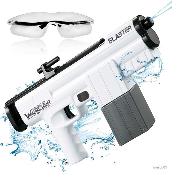 Gioco con la sabbia Divertimento in acqua Pistola ad acqua elettrica Pistola Pistola ad acqua elettrica di grande capacità Giocattolo hi-tech Piscina da spiaggia per adulti Giocattoli regalo interattivi all'aperto