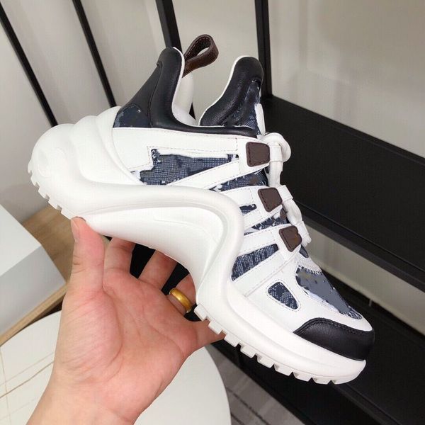 2024New Design Brand Archlight Scarpe casual Casual 8 Scarpe da donna Arch di alta qualità Piatta a vitello nuda Piattaforma Blocco Colore Sneaker Casual Sneaker Box 75