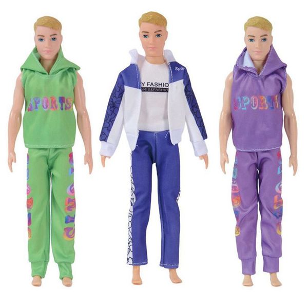 Ken Bebek Giysileri Moda Giyim Çocuk Oyuncakları Dolly Aksesuarları 30 cm Barbie Lover Diy Noel hediyesi Pretend oyun oyunu