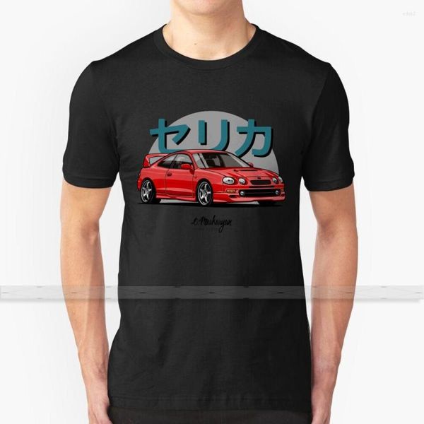 Camisetas masculinas Celica GT - Quatro (vermelho) para homens Mulheres camisa Tops Summer algodão Big Size S 6XL Cars Automotive Automobile Stance