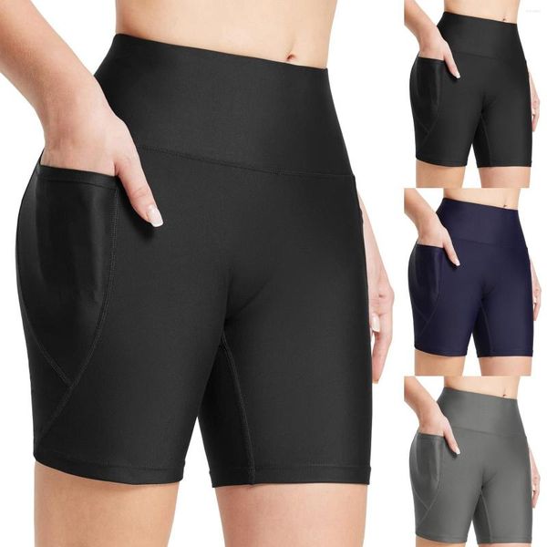 Shorts femininos femininos nadar girizando girassol maiô de maiô de 6x de comprimento para mulheres 3xl