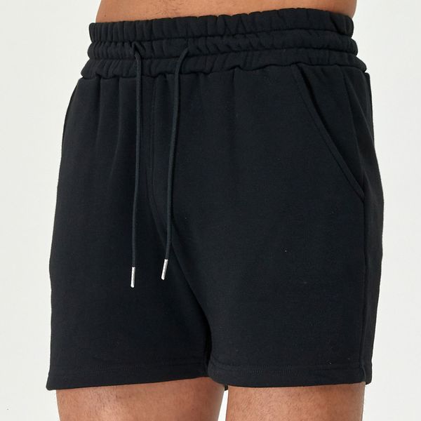 Shorts masculinos algodão masculino esportivo de curta