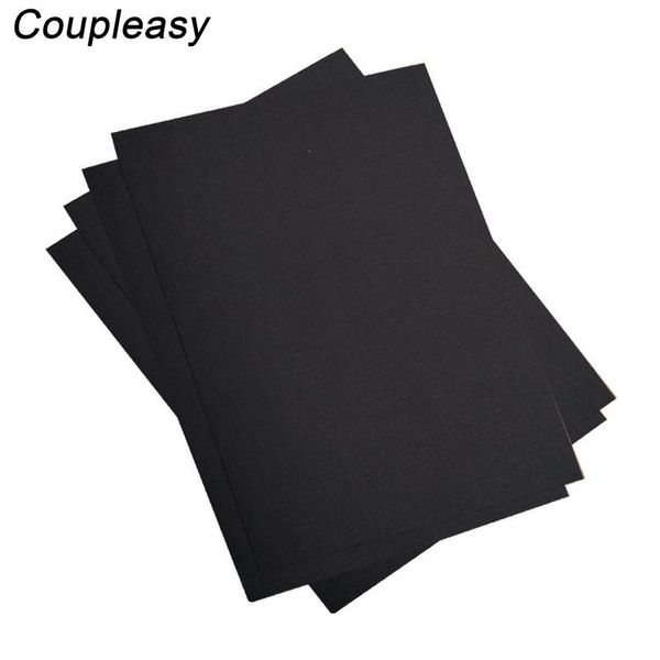 Karten 70400g schwarzes Kraftpapier verdickter Bastelpapier Postkarten Pappe DIY Handmade Papier Stationery School Lieferungen 100pcs