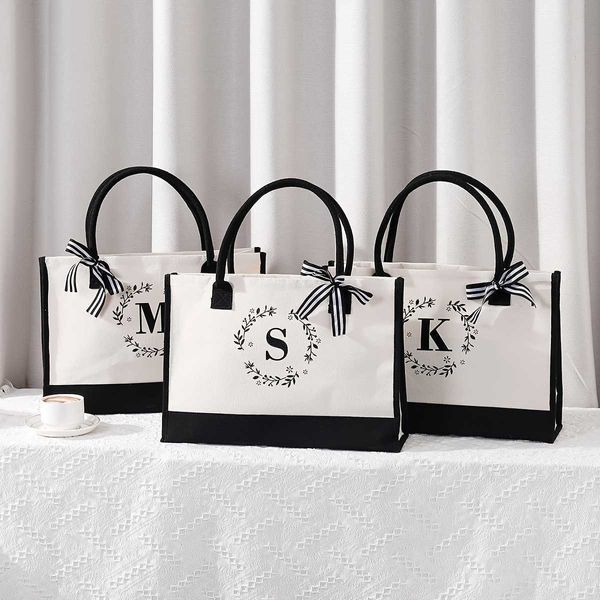 Bolsas de armazenamento Bolsa de presente para mulheres para mulheres adequadas para férias de aniversário de aniversário da praia UNISSISEX Letter Bag P230510