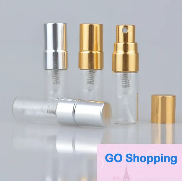 Großhandel Einfache Parfümflasche Mini Leere Sprühflasche Nachfüllbare Zerstäuber Glasflasche Kostenloser Versand 2 ml