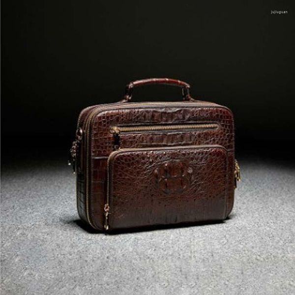 Valigette Ourui Vendita di prodotti True Crocodile Men A Briefcase Business Handbag Arrival