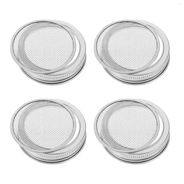 Conjuntos de utensílios de jantar 4 pcs Stainer Steel Shoer Scorning Screen Sprout tampas de conservas kit de bean