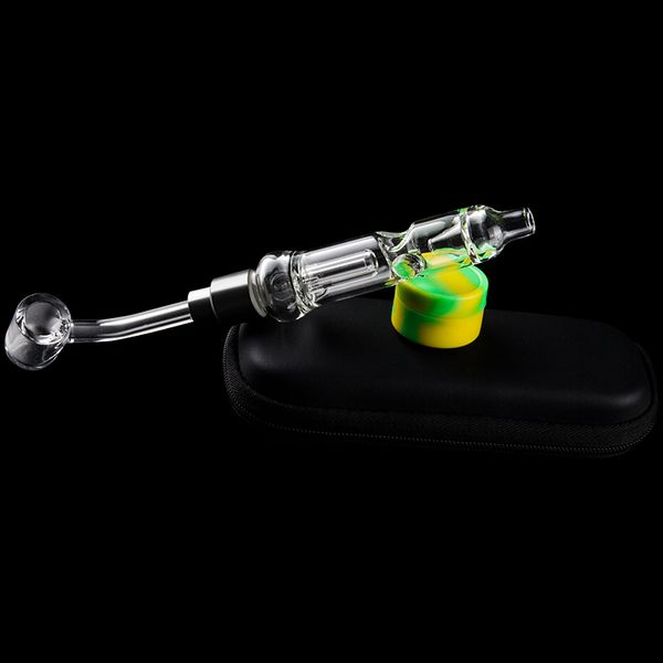 ChinaFairprice CSYC NC029 Dökülme geçirmez sigara boru torbası seti 510 seramik uç kuvars banger tırnak hava deliği geri dönüşüm dab teçhizat bong silikon kavanoz dabber alet cam borular