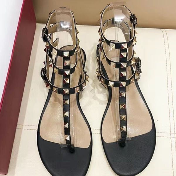 Сандалии для брендов для летних женщин Плоские каблуки Flip Flop Brivets Sandal Real Leather Nude Black Matte Three Classics Woman Wedding Swed Swed Sware Sage Bag 34-44