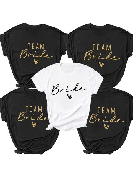 Camiseta feminina equipe feminina Bride Bachelorette Party Shower Hen Hen Hifraid Girls Wedding Feminino Tops 230510