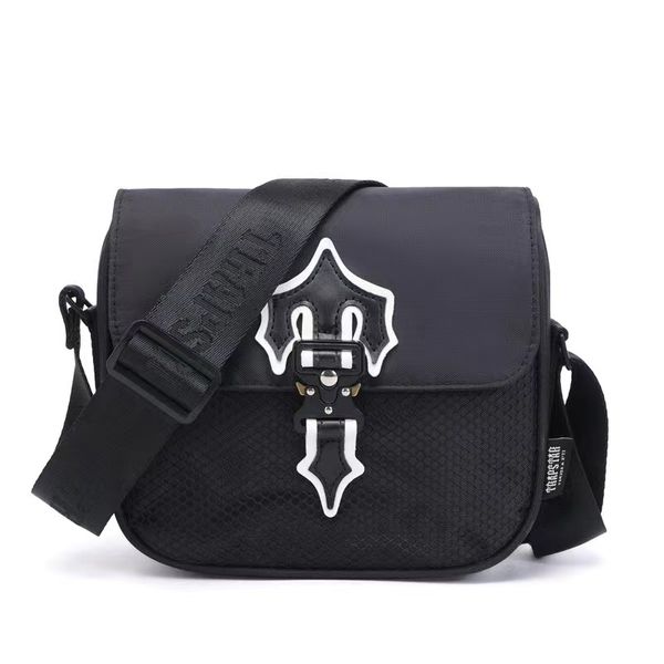 Trapstar Herren-Umhängetasche, luxuriöse Messager-Taschen, Designer-Nylon-Umhängetaschen, lässig, Outdoor, trendige Umhängetasche, schwarze Handtasche, Umhängetasche, einfache Arbeitskleidung aus Segeltuch