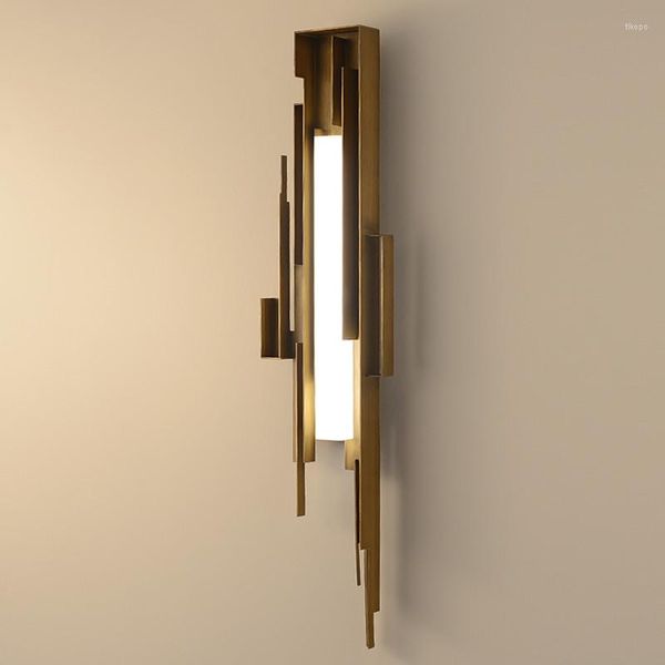Wandleuchte Modern Gold Art Creative Design Light Villa Sconce Badezimmer Simple Bar Coffee Decor Lighting WA147