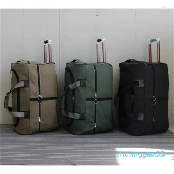 Duffel Bags Travel Rolling Buggage на колесах дюйм большой емкость мужской троллейбусная сумка на колесах