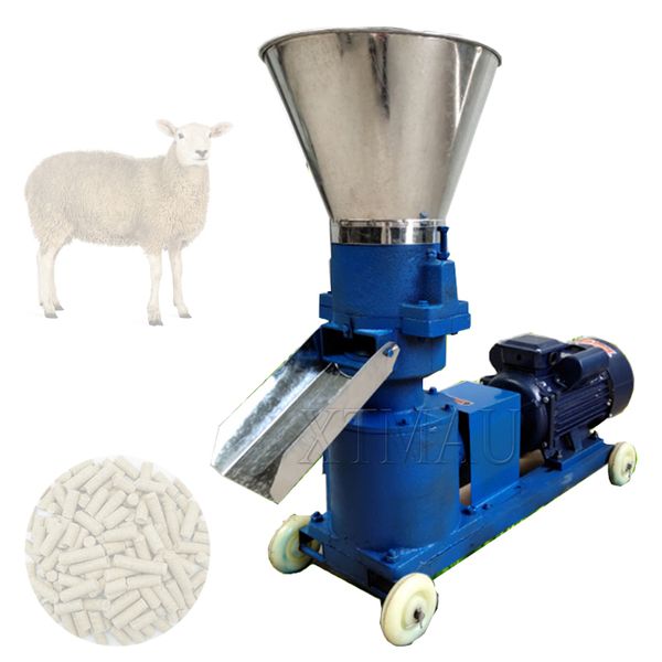 Pressione 220V/380V Pellet Pellet Pellet Mill Machine Biomass Machine 4kW 100kg/H-200kg/h