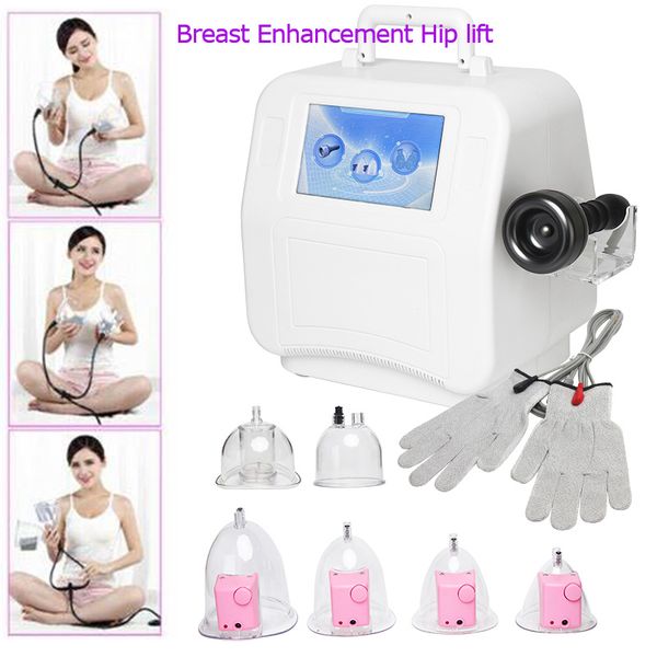 Portable mince équipement 22 tasses sous vide machine de levage des fesses élargissement des fesses amélioration du sein thérapie ventouses instrument de massage corporel