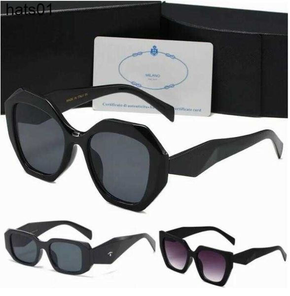 occhiali da sole da uomo designer esagonali a doppio ponte moda lenti in vetro UV con custodia in pelle 2660 prads Occhiali da sole per uomo donna 7 colori opzionali triangolari