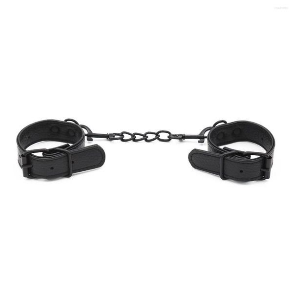 Braccialetto Punk Imbracatura in pelle Bracciale femminile Sexy Body Lingerie Giarrettiera Cinghie per donna Catena in metallo Largo