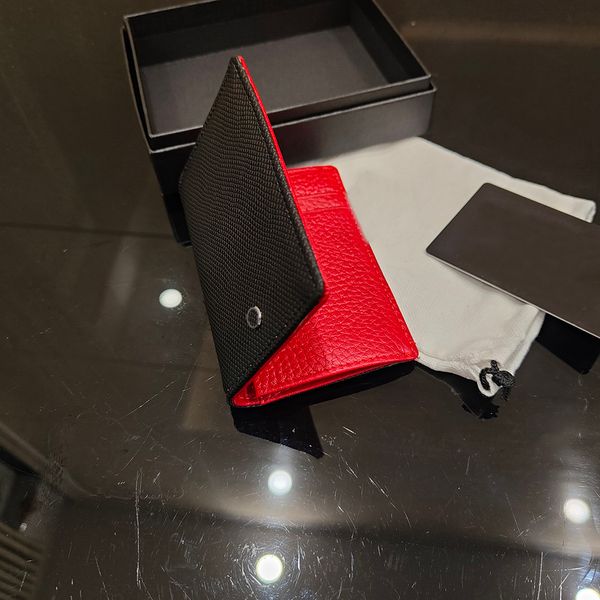 Top Designer Credit Credit Card Card Card Borse Luxury Slim Wallet Red Business Card Credito Card Passport Book Man Woman Fashion Mini Holder