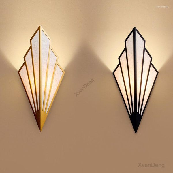 Wandleuchten Nordic Fan Lampe Moderne Led Eisen Wohnzimmer Schlafzimmer Wohnkultur Nachttischlampe Badezimmerspiegel Leuchten