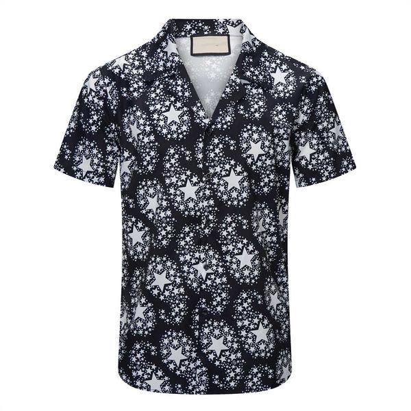Moda Yaz Tasarımcı erkek T Shirt Casual Gömlek Kısa Kollu Hawaiian Beach Gevşek Asya Boyutu M-3XL Tops