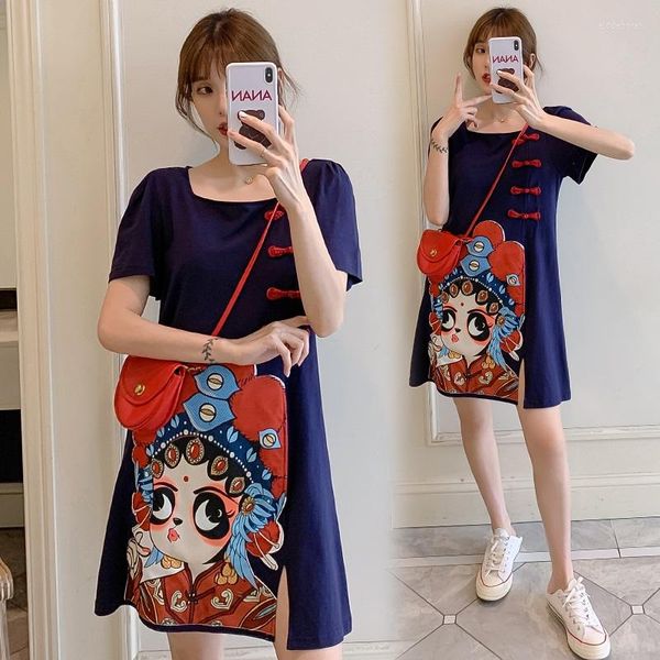 Этническая одежда 2023 Современное китайское платье Qipao Cheongsam Qi Pao Summer Root Vintage Femme Готическая одежда Женщина Восточная 10511