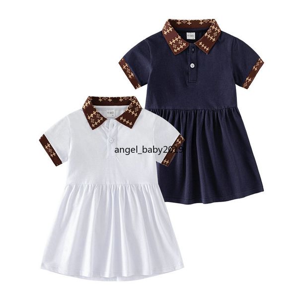 Sommerkleid Baby Girls Cotton Casual Clothes Weich und Komfort für Kleinkindkinder Kleider 1 bis 6 Jahre