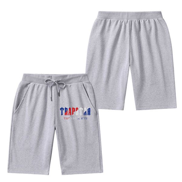 Pantaloncini da uomo Trapsta Youth Straight Cotton Fashion Pantaloni sportivi Summer Capris Pantaloncini da uomo Large Fashion Versatile G230425