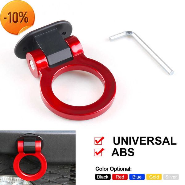 New Universal ABS Car Styling Ganci per rimorchio Car Auto Rear Front Trailer Simulazione Anello da corsa Gancio di traino per veicoli