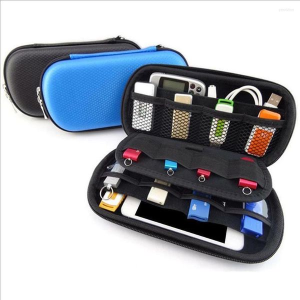 Bolsas de armazenamento portáteis USB Pen Saco de caneta transportando uma bolsa de caixa organizadora de viagens