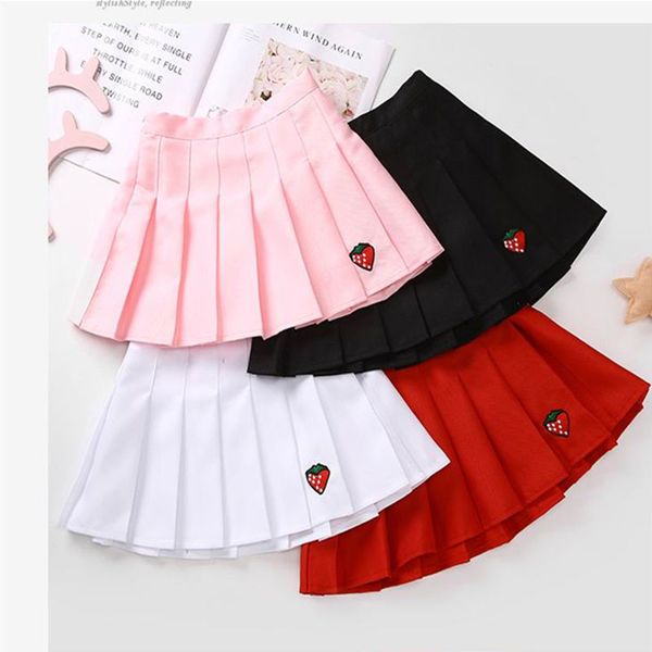 Gonne Ragazza Gonne a pieghe Abbigliamento per bambini della scuola 2 4 6 8 10 12 13 14 anni Gonna per bambina con pantaloncini Gonna tutu per bambini rosa studente 230510