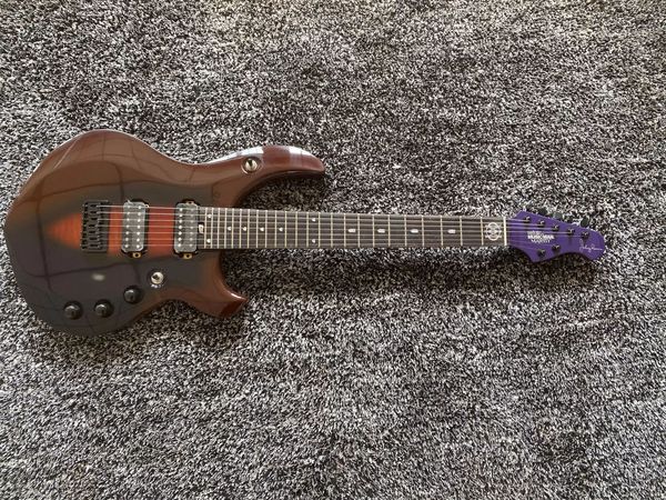 Özelleştirme Nadir 7-String Wine Kırmızı Elec Guitar Vibro Köprüsü Siyah Donanım